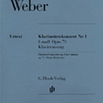 Concerto No.1 in F Minor Op.73 . Clarinet and Piano . Weber