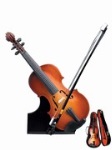 400009 Miniature Violin (7") w/ Stand and Case . Music Treasures