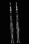 FPE547 Clarinet Earrings . Harmony Jewelry