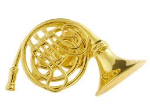 FPP558G French Horn Pin (gold) . Harmony