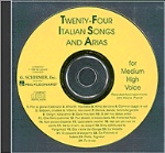 Italian Song and Arias (24, Med. High, CD Only) . Vocal Collection . Various Medium Hih