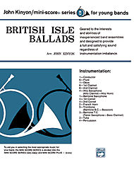 British Isle Ballads (score only) . Concert Band . Kinyon
