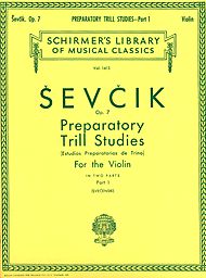 Preparatory Trill Studies v.1 Op. 7 . Violin . Sevcik