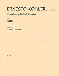 Easy Melodic Excercises (15) v.1 op.33 . Flute . Kohler