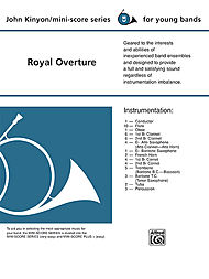 Royal Overture (score only) . Concert Band . Kinyon