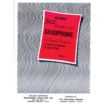 Basic Jazz Conception For Saxophone v.1 w/CD . Saxophone . Niehaus