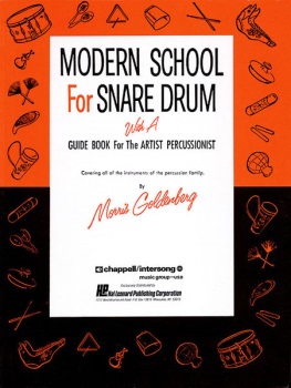 Modern School For Snare Drum . Percussion . Goldenberg