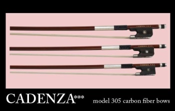 BA305 Cadenza Viola Bow (15"-16", pernambuco faced carbon fiber) . Eastman