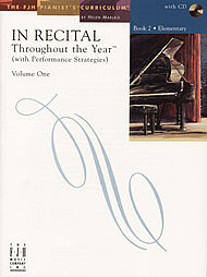 In Recital Throughout The Year (with performance strategies) w/CD v.1 Book 2 . Piano . Various