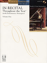 In Recital Throughout The Year (with performance strategies) w/CD v.1 Book 6 . Piano . Various