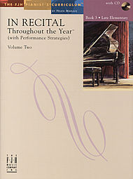 In Recital Throughout The Year (with performace stratagies) w/CD v.2 Book 3 . Piano . Various
