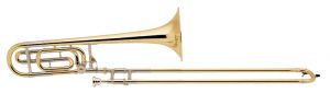 42B Stradivarius Tenor Trombone Outfit w/F Rotor . Bach
