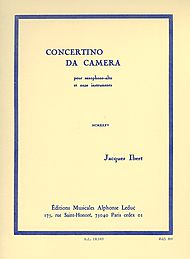 Concertino Da Camera . Alto Saxophone and Piano . Ibert