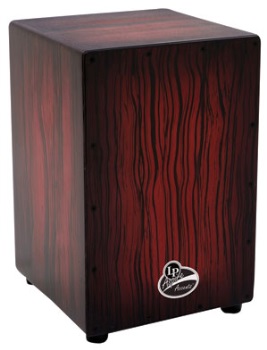 LatinPercussion LPA1332-DWS Dark Wood Streak Cajon . LP Aspire