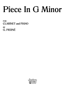 Piece in G Minor . Clarinet and Piano . Pierne