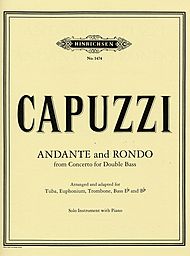 Andante and Rondo . Tuab/Euphonium/Trombone or bass and Piano . Capuzzi