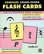 Complete Color Coded Flash Cards (89 cards)