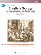 English Songs(renaissance to baraque) (low voice) w/CD . Vocal Collection . Various