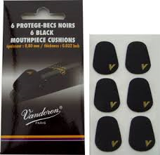VMCX6+ 6 Black Mouthpiece Cushions (0.80mm) . Vandoren