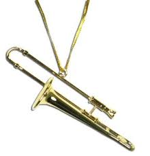 Aim 39141 Gold Trombone Ornament (4.25")