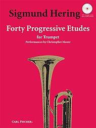 Progressive Etudes (40) w/CD w/MP3 Audio . Trumpet . Hering