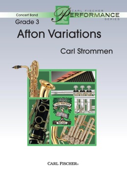 Afton Variations (score only) . Concert Band . Strommen