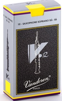 V12SS V12 Soprano Saxophone Reeds (box of 10) . Vandoren