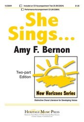 She Sings . Choir (2-part) . Bernon