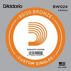 D'Addario BW024 Bronze Wound Acoustic Guitar String