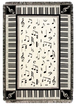 410309 Melody Tapestry Throw . Music Treasures