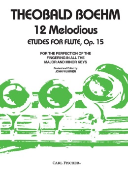 Studies (12) Etudes for Flute Op.15 . Flute . Boehm