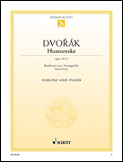 Humoreske Op. 101 . Violin and Piano . Dvorak