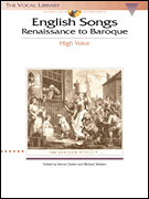 English Songs: Renaissance to Baroque (high voice) w/CD . Vocal Collection . Various