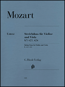 String Dues . Violin and Viola . Mozart