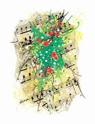 310364 Holiday Score Christmas Cards (8 pack) . Music Treasures