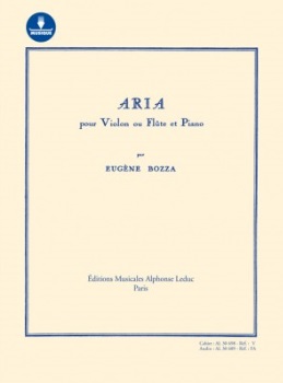 Aria w/Download Card . Flute or Violin and Piano . Bozza