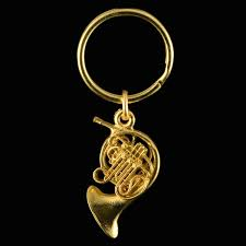 FPK558G French Horn Keychain (gold) . Harmony