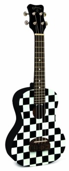 KT-STCB Soprano Ukulele w/Built in Tuner (checkered) . Kohala