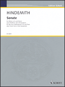 Sonate  . Alto Horn and Piano . Hindemith