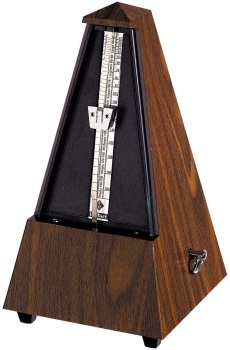 855131 Wooden Metronome w/Bell (walnut) . Wittner