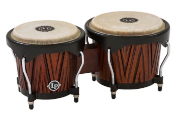 LatinPercussion LP601NY-CMW City Sereis Wood Bongos (carved mango wood) . LP