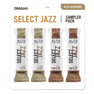 DSJ-J3S Select Jazz Alto Saxophone Sampler Pack (3S,3M filed/unfiled) . D'Addario
