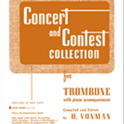 Concert and Contest Collection (piano accompaniment) . Trombone and Piano . Various