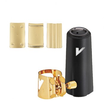 LC06P Optimum Soprano Saxophone Ligature w/ Plastic Cap (gold) . Vandoren