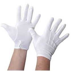 US Band G1100L White Gloves (large) . Us Band