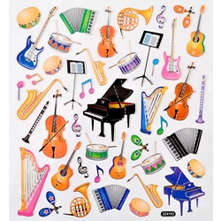 A29548 Piano/Musical Instruments Stickers . Aim