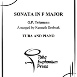 Sonata in F Major . Tuba and Piano . Telamann