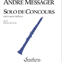 Solo de Concours . Clarinet and Piano . Messager