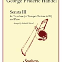 Sonata III . Trombone and Piano . Handel