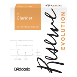 EVOLUTIONCL Reserve Evolution Bb Clarinet Reeds (box of 10) . D'Addario